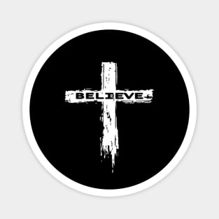 Christian Cross Religious Believe Graphic Magnet